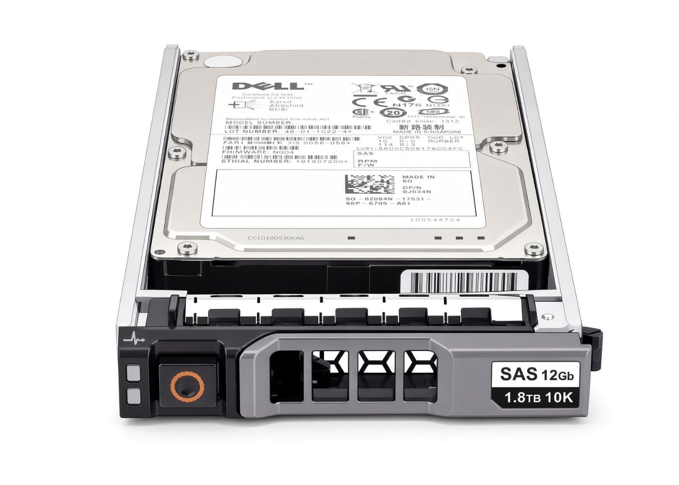 HDD 1.8TB SAS 10K 2.5 12Gb/s with Tray caddy