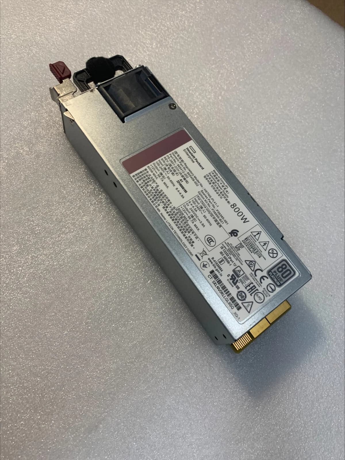 (1) HP G10 800 Watt PSU